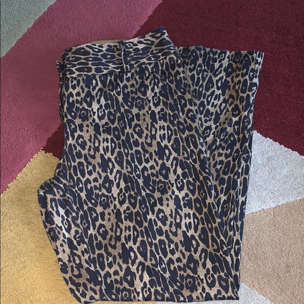 The Limited Leopard Ankle Pants